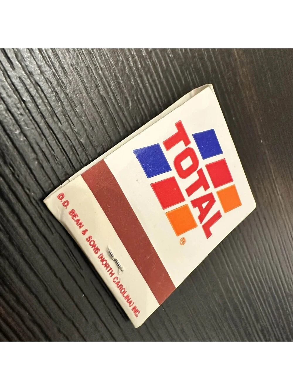 Vintage Total Oil Matchbook Unused Matches D.D. Bean North Carolina Unused